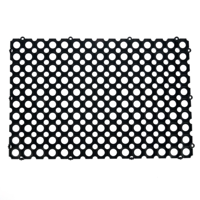 Коврик, придверный, ячеистый, цвет чёрный