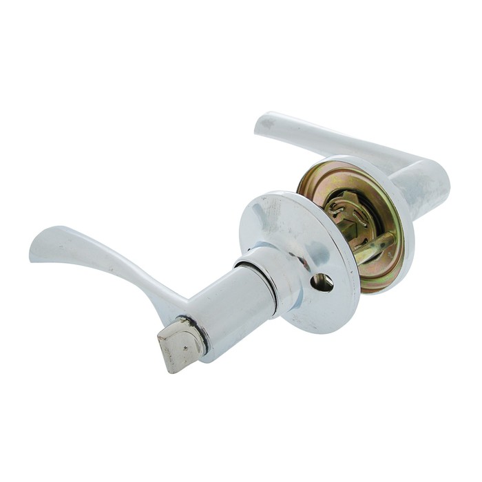 Защелка (мод.3188), межкомнатная, с фиксатором, цвет хром УЦЕНКА