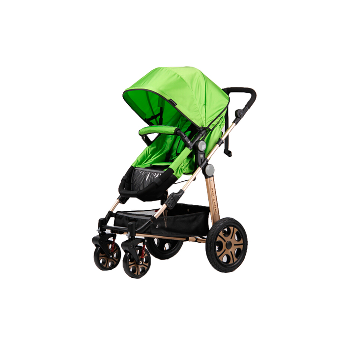 Коляска прогулочная 2 в 1, LK -601, зелёная
