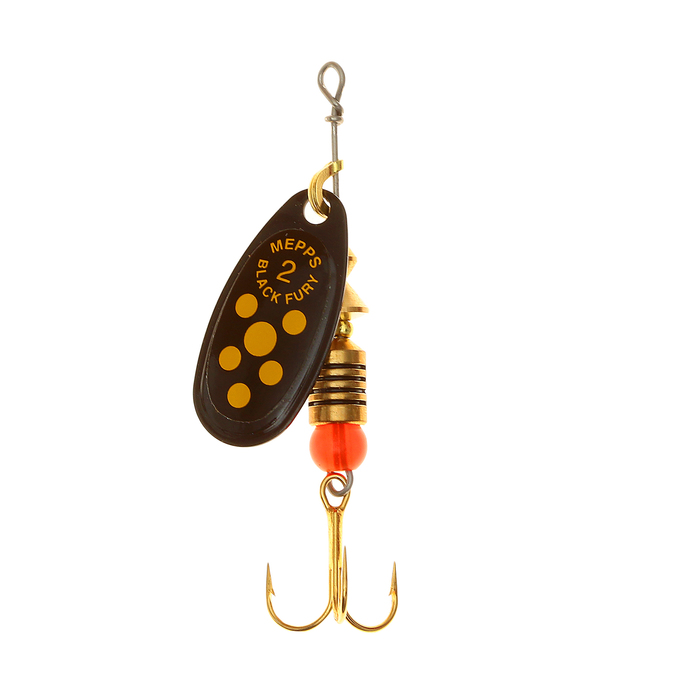 Блесна "MEPPS" Comet Black Fury №2 Yellow BL