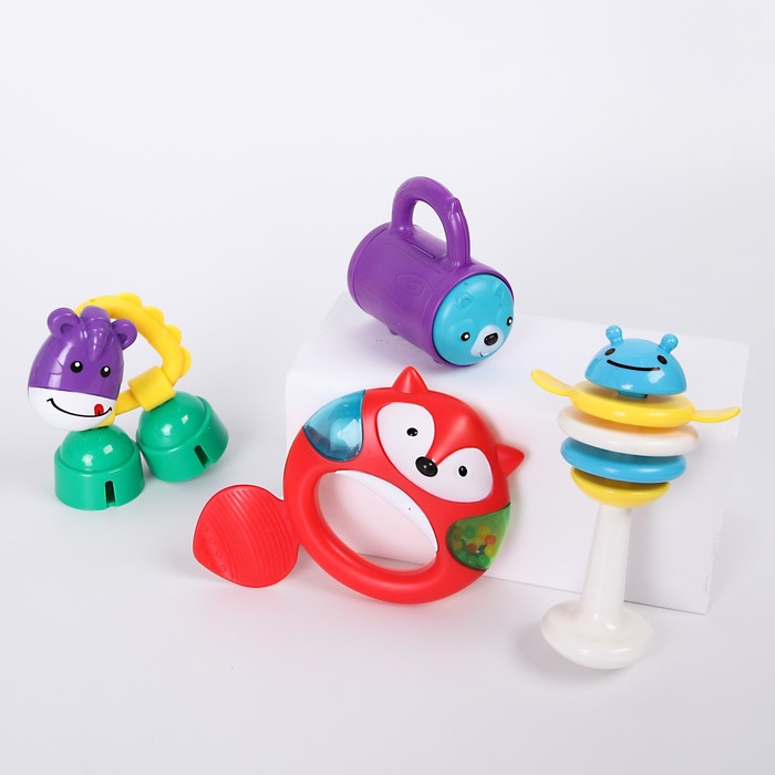 Набор погремушек № 1, 4 шт., цвета МИКС