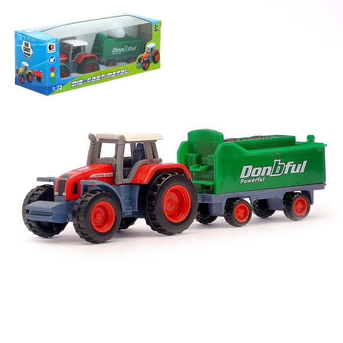 Трактор металлический «Фермер» 1:72