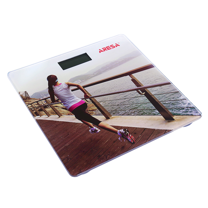 Весы напольные ARESA SB-312, электронные, до 150 кг, "Бег"