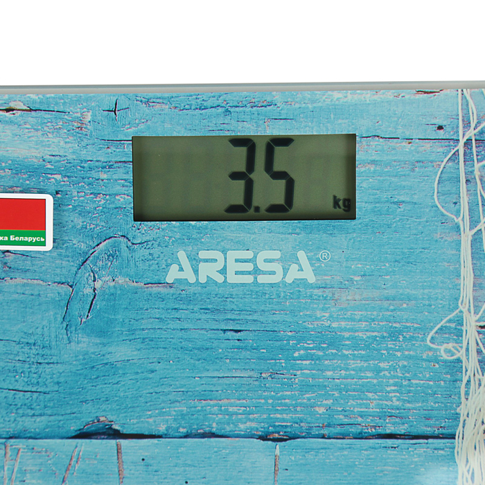 Весы напольные ARESA SB-313, электронные, до 150 кг, "Ракушки"