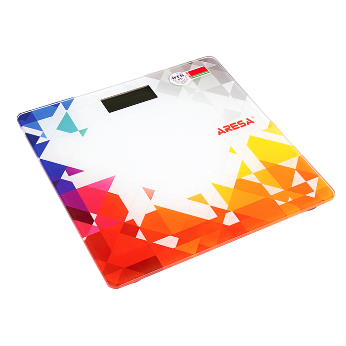 Весы напольные ARESA SB-314, электронные, до 150 кг, цветные