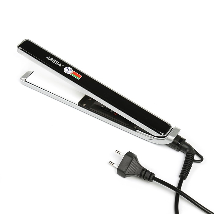 Плойка ARESA AR-3303, 25 Вт, 25 мм, керамическое покрытие, бело-серый