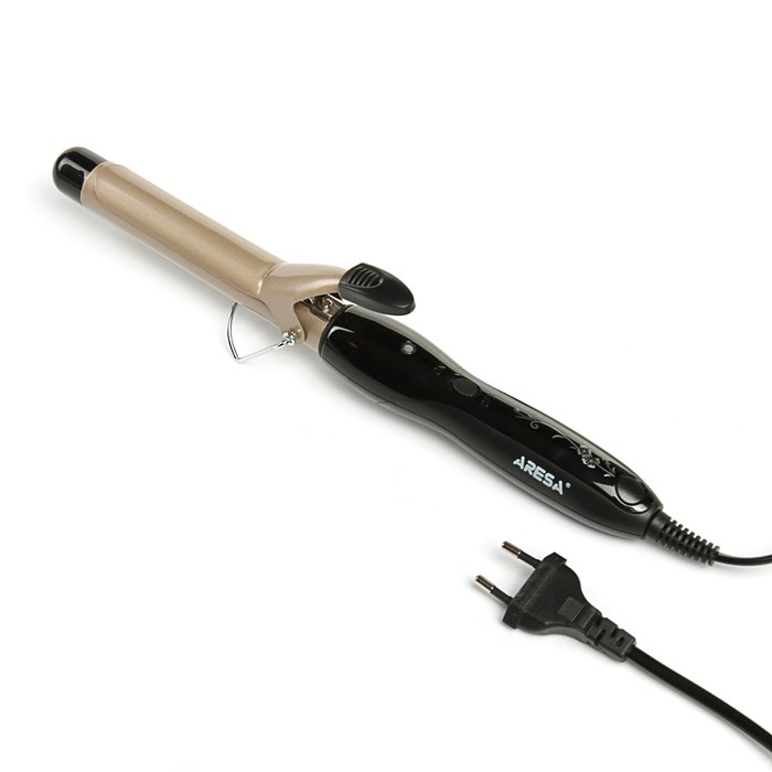 Плойка ARESA AR-3311, 30 Вт, 25 мм, тефлоновое покрытие, черная