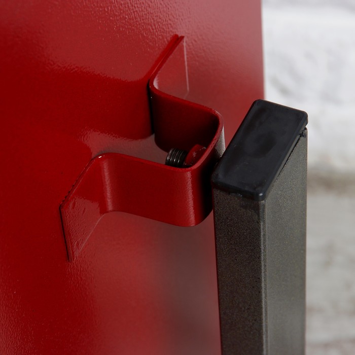 Урна уличная квадратная 17 л, красная