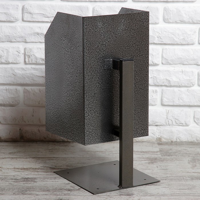 Урна уличная квадратная 17 л, серая