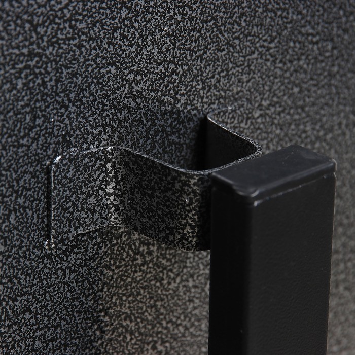 Урна уличная квадратная с пепельницей, 17 л, серая