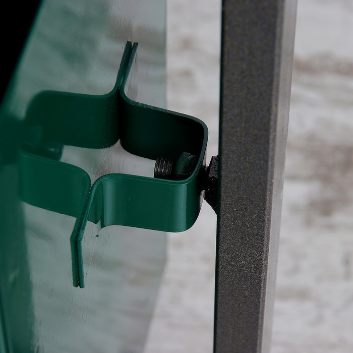 Урна уличная квадратная с крышей,17 л, зеленая