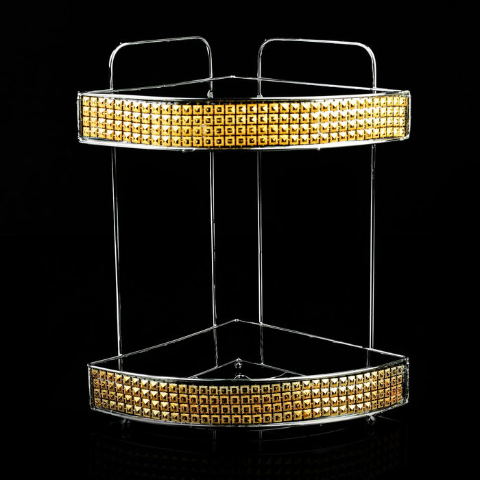 Полка 2х-ярусная угловая 20х20х32 см