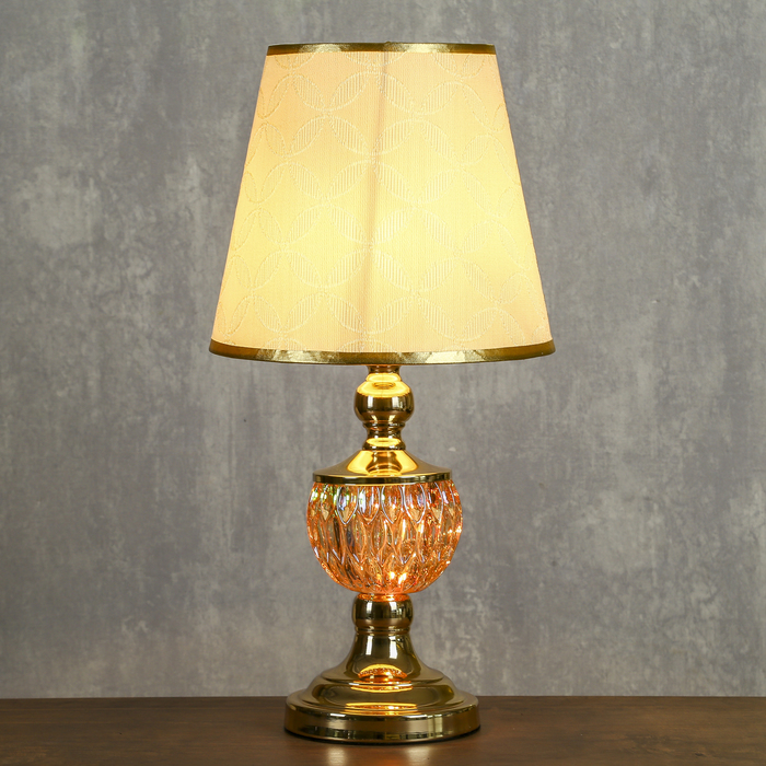 Лампа настольная "Опера" Е27 220В низ с подсветкой золото 47х28х28 см
