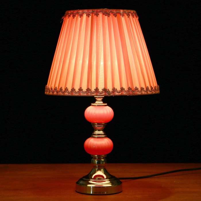 Лампа настольная "Мечта" Е27 220В розовая 44х28х28 см