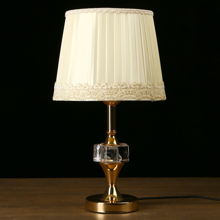 Лампа настольная "Грани" Е27 220В низ с подсветкой 43х25х25 см