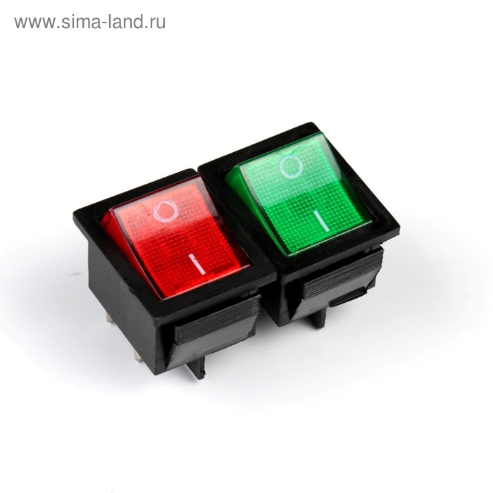 кнопка выключатель квадратный с подсветкой микс 3 штуки Кнопка - выключатель, квадратный, с подсветкой, МИКС