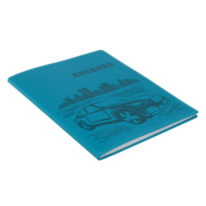 фото Премиум-дневник универсальный, для 1-11 класса vivella "авто", обложка искусственная кожа, голубой calligrata