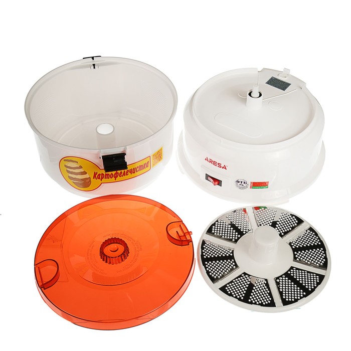 Картофелечистка ARESA AR-1501, 85 Вт, до 1 кг, бело-красная