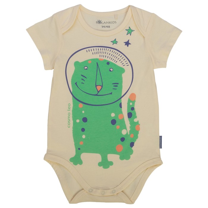 Боди для мальчика, рост 80 см, цвет бежевый 122-004-05