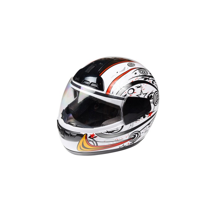 Шлем HIZER 501-1, размер S, бело/черный