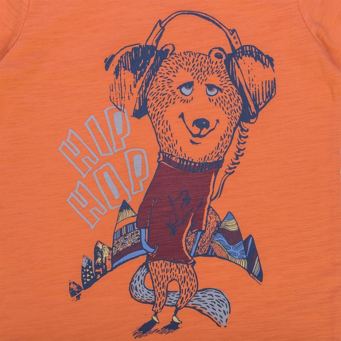 Футболка для мальчика, рост 140 см, цвет оранжевый 122-311-18