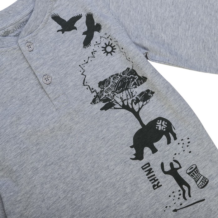 Джемпер для мальчика, рост 80 см, цвет серый меланж 122-315-22