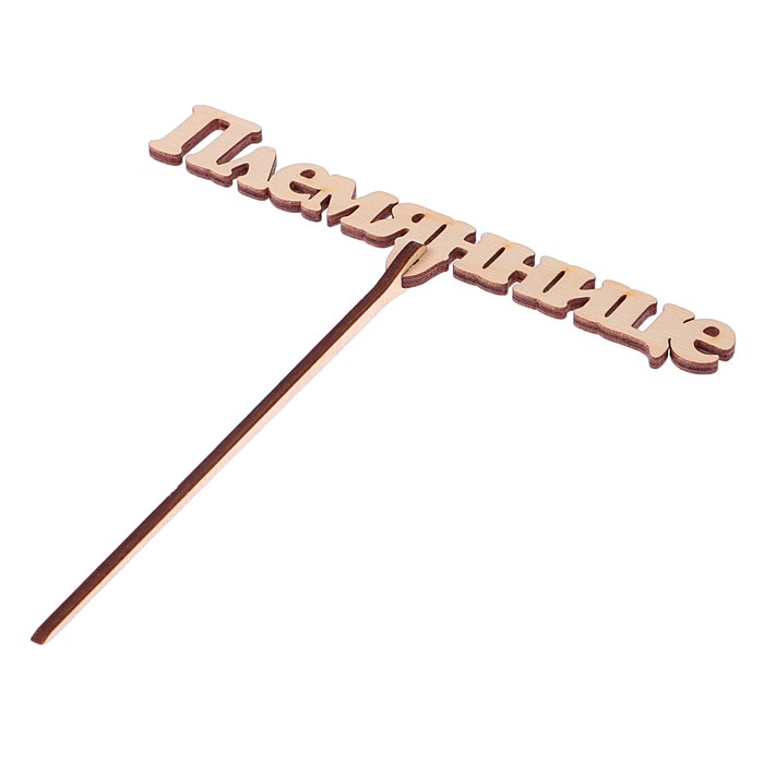 Топпер "Племяннице" из фанеры, 14,5x4,5 см