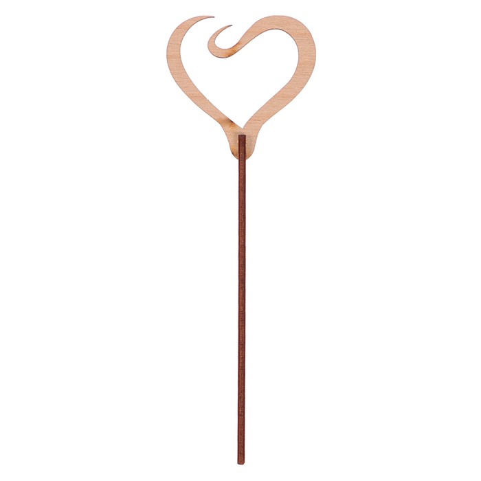 Топпер "Сердце-4" из фанеры, 6x6 см