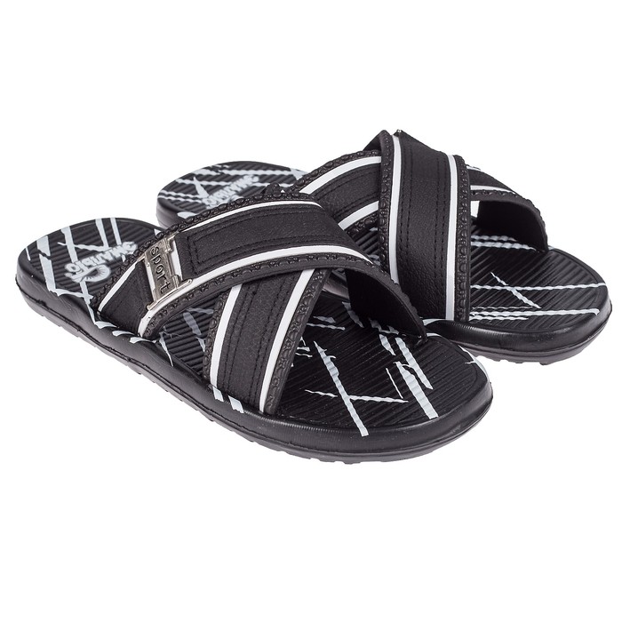 Сланцы мужские арт.9060-10А, цвет чёрный, размер 41