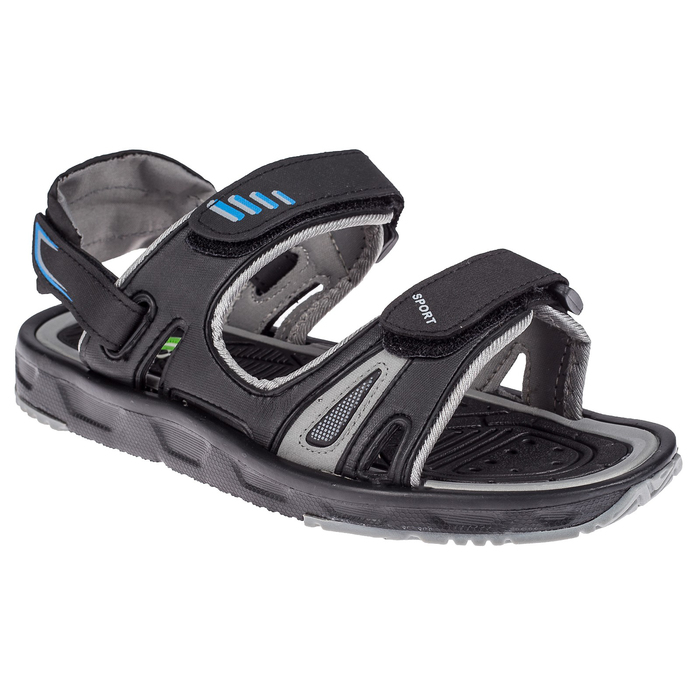 Сандалии мужские арт.9150-63, цвет черно-серый, размер 45