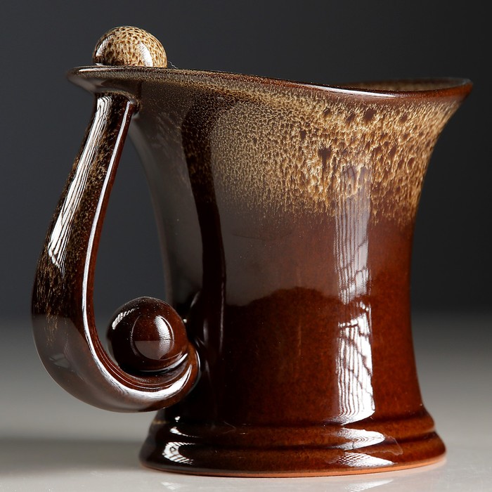 Кружка "Екатеринбург: Татищев и де Геннин" №002-404 коричневая