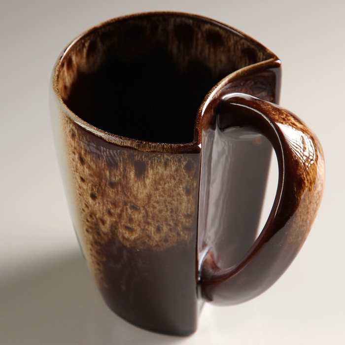 Кружка "Екатеринбург: Татищев и де Геннин" №009-404 коричневая