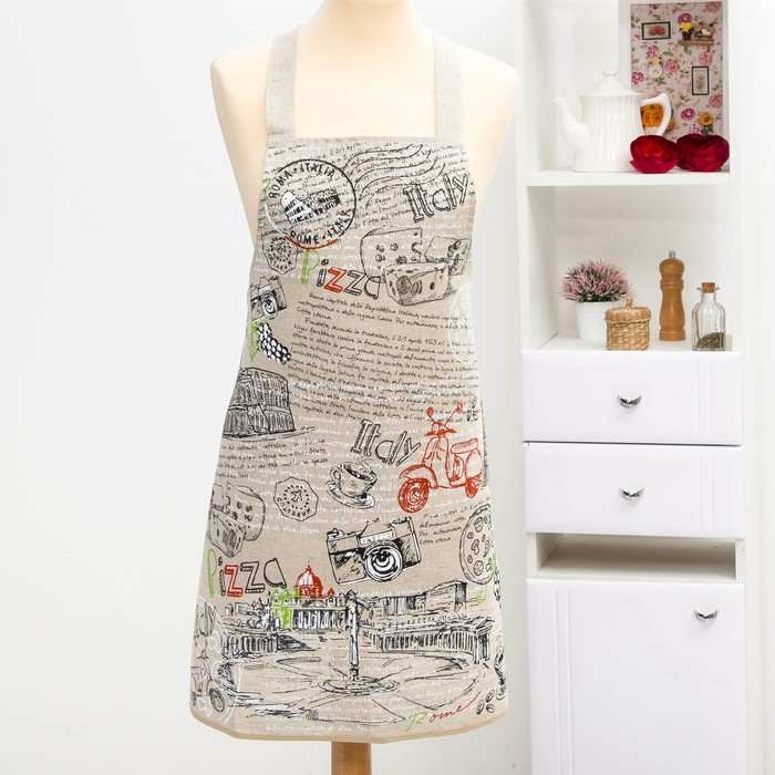 Фартук "Италия" 60х70 см, печать шелкография