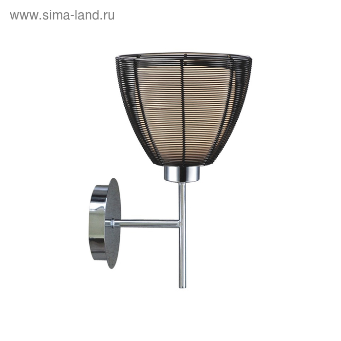 

Бра SETMA 1x60Вт E27, хром, чёрный 22x19x33 см