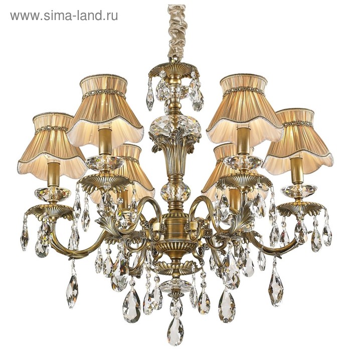 

Люстра LAURENCIA 6x40Вт E14, бронза, бежевый 66x66x57 см