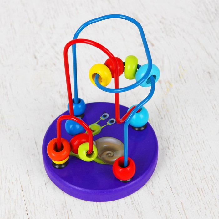 Серпантинка-лабиринт с пластиковыми бусинами "Улитка"