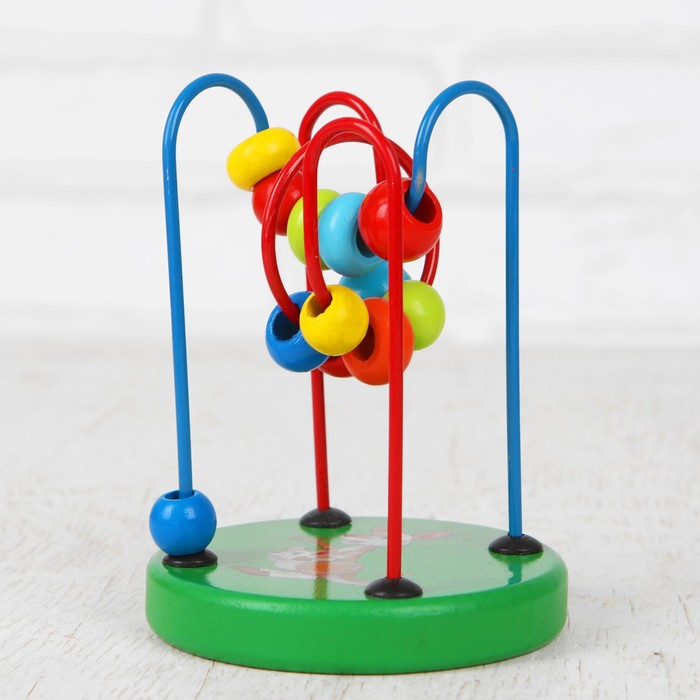 Серпантинка-лабиринт с пластиковыми бусинами "Кенгуру"