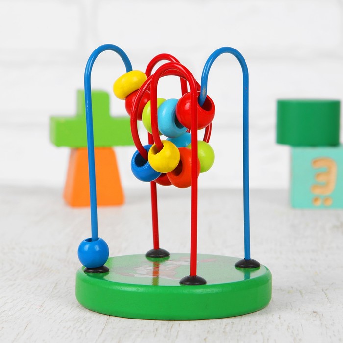 Серпантинка-лабиринт с пластиковыми бусинами "Кенгуру"