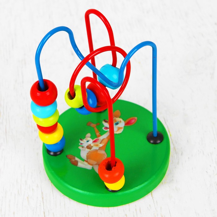 Серпантинка-лабиринт с пластиковыми бусинами "Кенгуру"