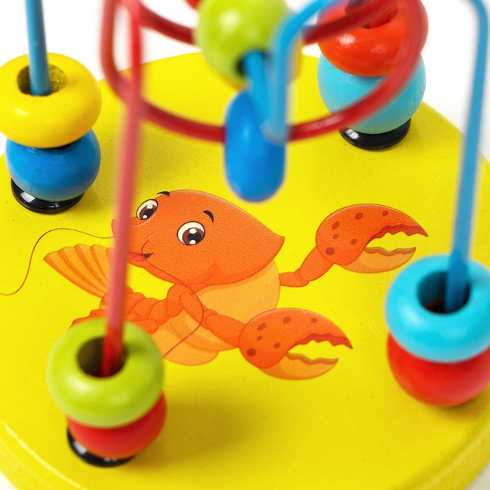 Серпантинка-лабиринт с пластиковыми бусинами "Крабик"