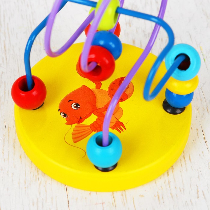 Серпантинка-лабиринт с пластиковыми бусинами "Крабик"