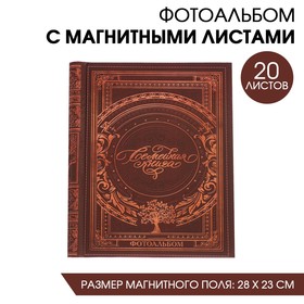 Фотоальбом "Семейная книга", 20 магнитных листов размером 20 х 28 см