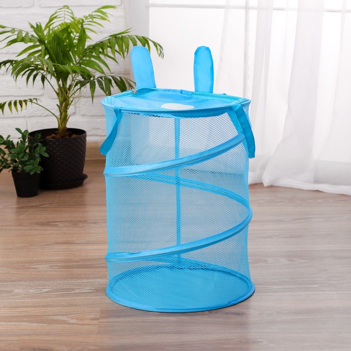 Корзина для игрушек "Зайчик", с ручками и крышкой, 33 х 43 см