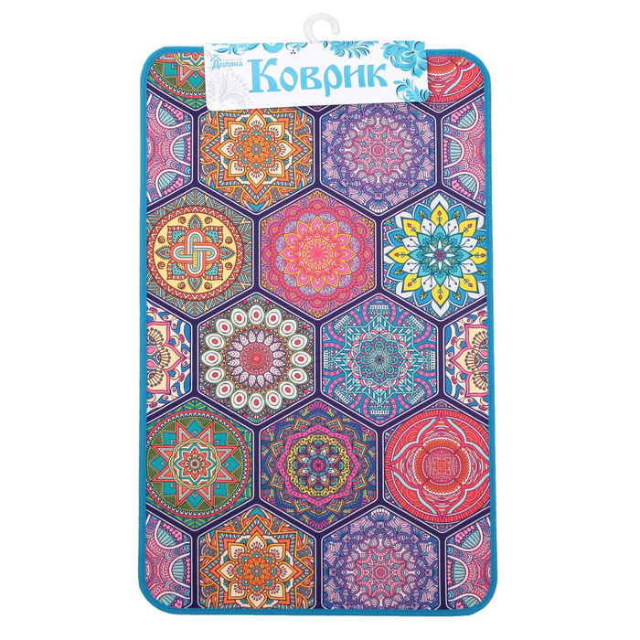 Коврик для ванной "Инди многогранник"