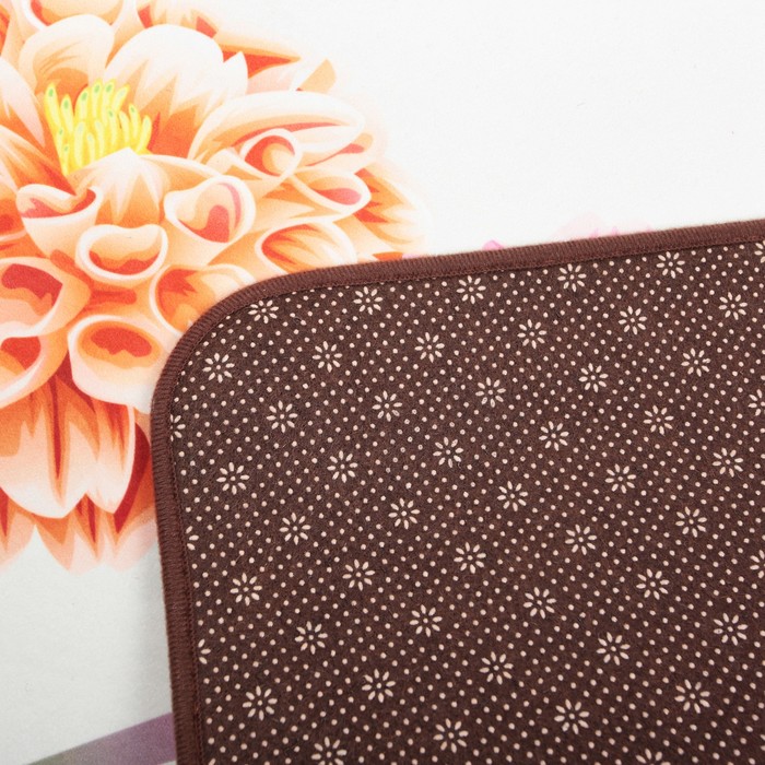 Коврик для ванной "Хризантемы"