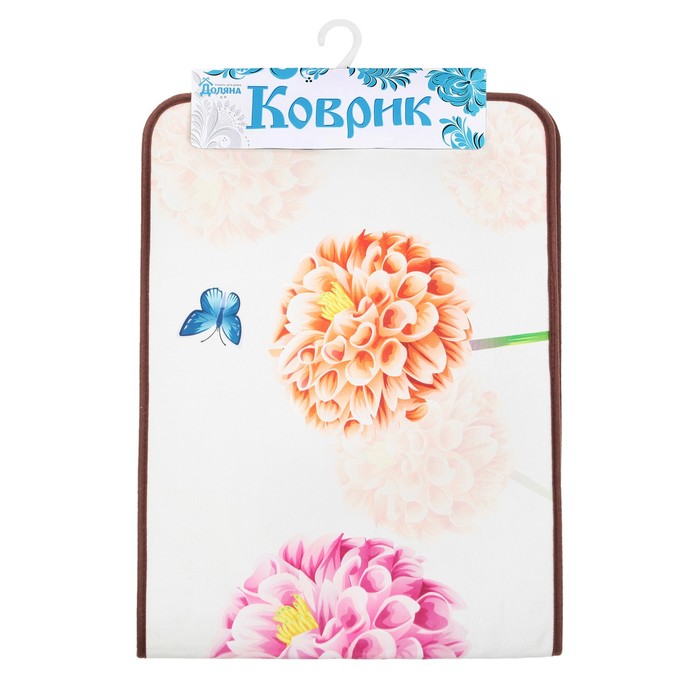Коврик для ванной "Хризантемы"