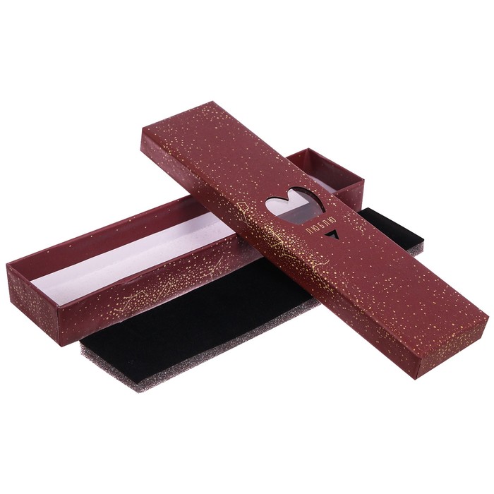 Коробочка под браслет с лазерной резкой «Люблю», 4,5 х 20 х 2,2 см