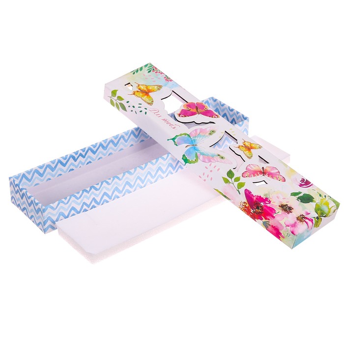 Коробочка под браслет с лазерной резкой микс «Подарок для тебя», 4,5 х 20 х 2,2 см