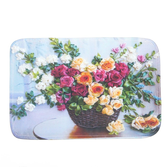 Коврик для ванной "Натюрморт розы"