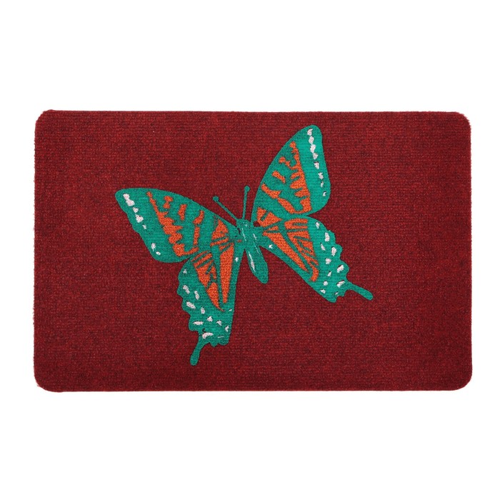 Коврик придверный "Бабочка", цвет МИКС